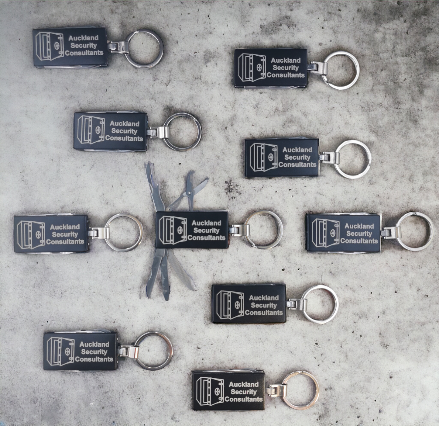 Branded Multi-Function Metal Key Ring