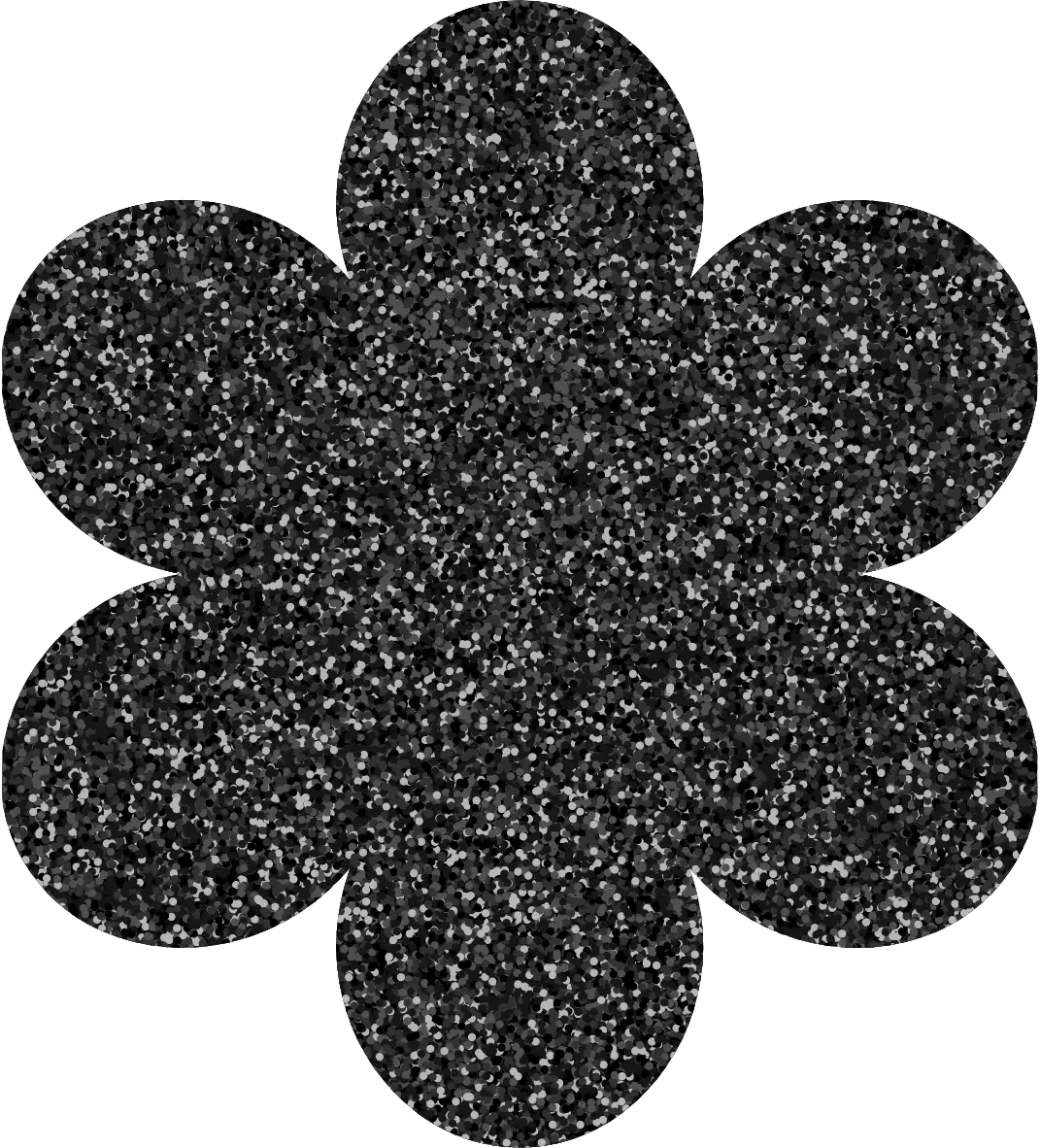 Basic Flower Shaped Milestone Acrylic Blank | Glitter Colours | 3mm Thick