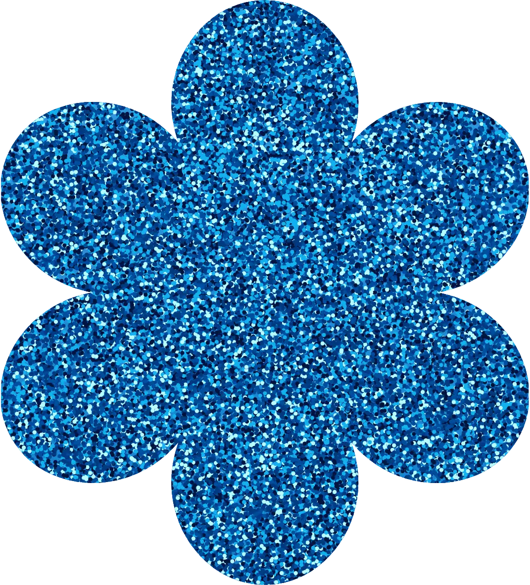 Basic Flower Shaped Milestone Acrylic Blank | Glitter Colours | 3mm Thick