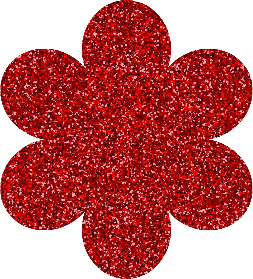 Basic Flower Shaped Milestone Acrylic Blank | Glitter Colours | 3mm Thick