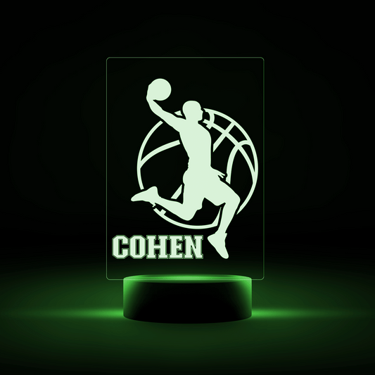 Basketball Night Light - Male Basketball Player