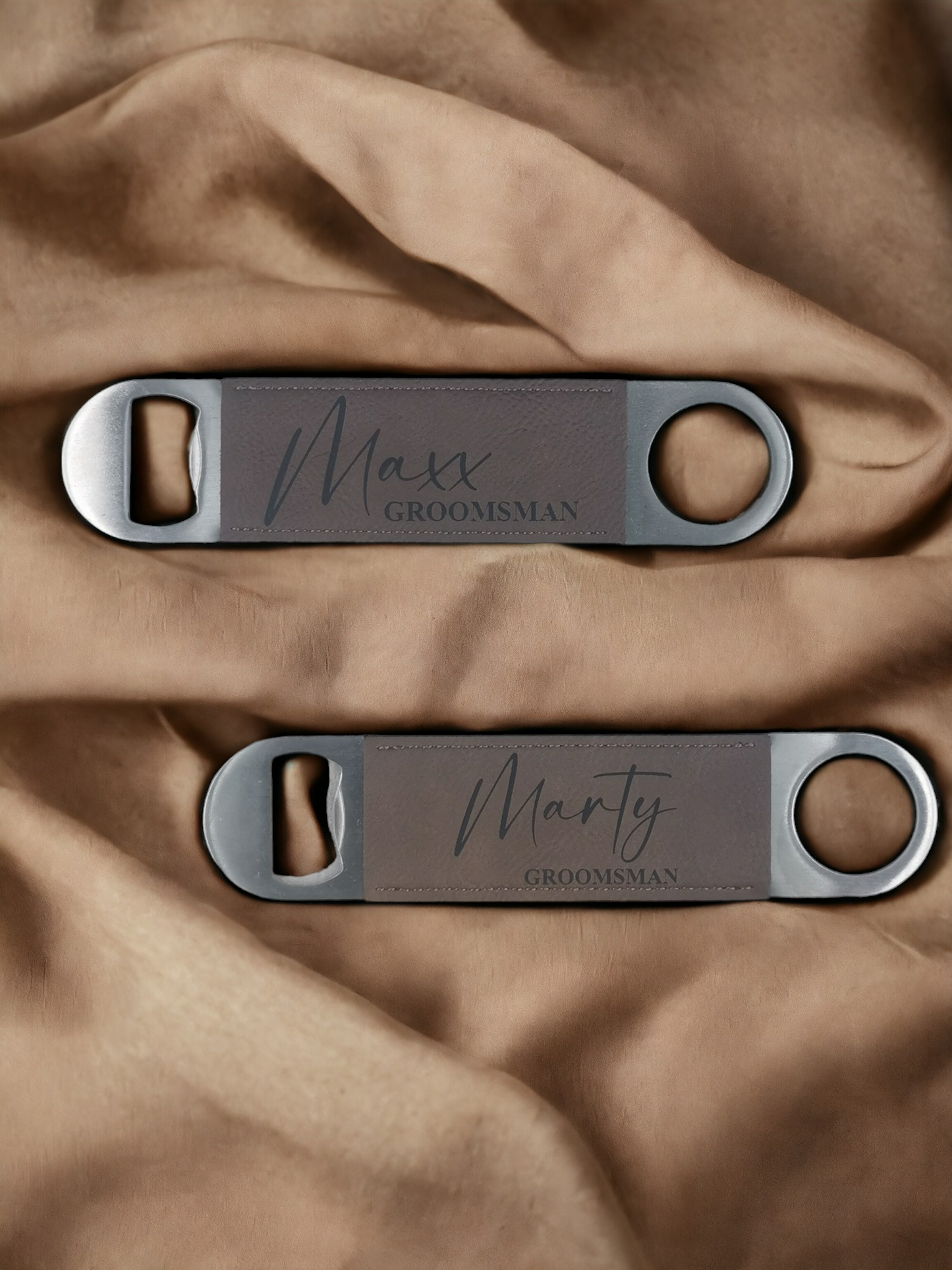 Personalised Leather-look PU Bottle Opener