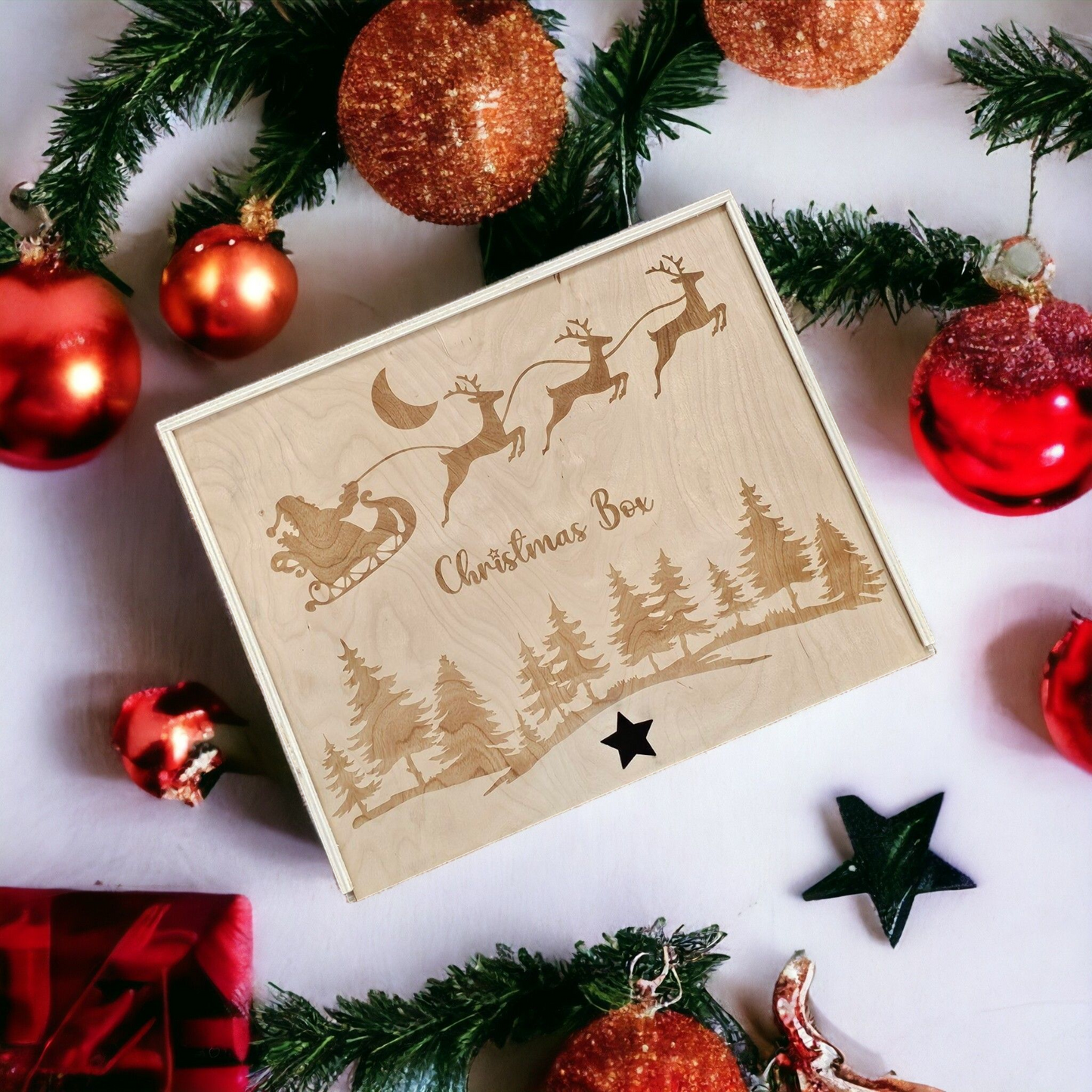 Wooden Christmas Eve Box