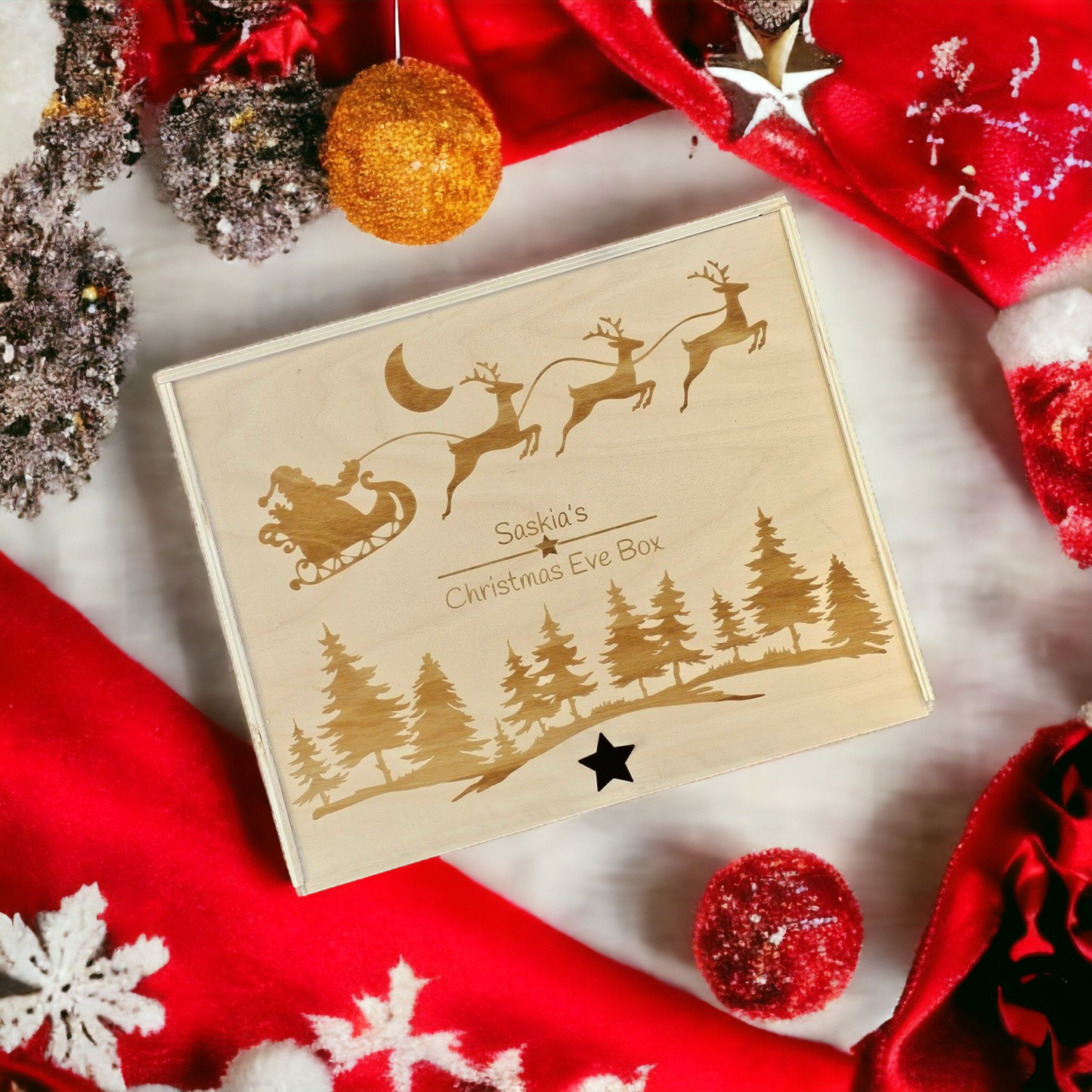 Wooden Christmas Eve Box