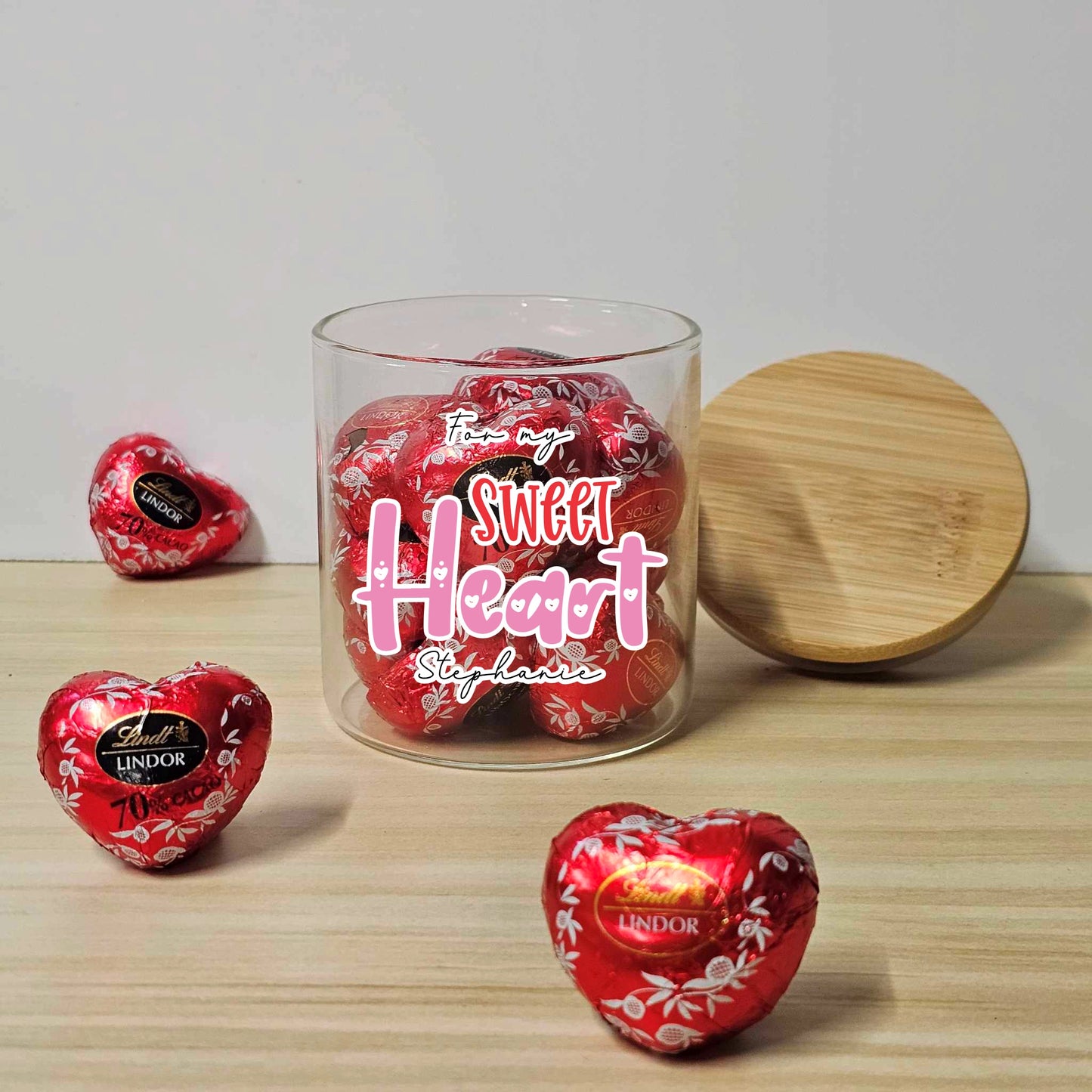 For My Sweetheart - Personalised Lolly Jar