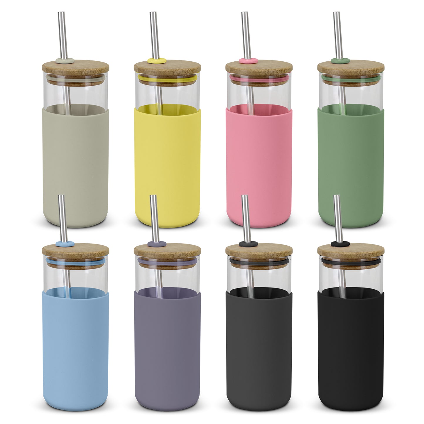 Glass Tumbler with Silicone Sleeve - Mama