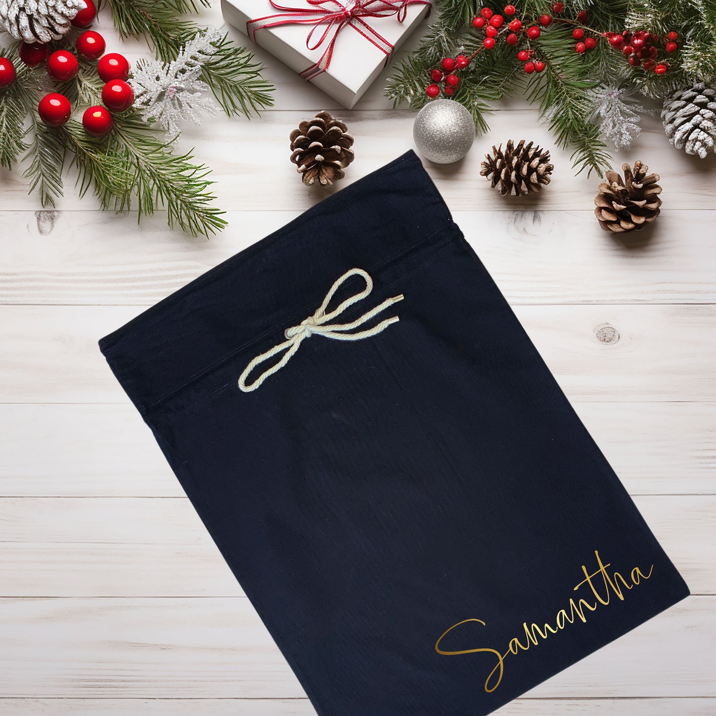 Personalised Minimalist Santa Sack