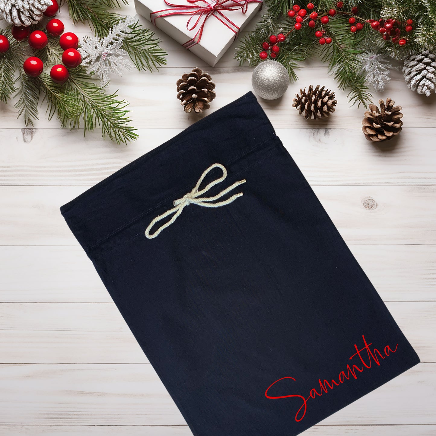 Personalised Minimalist Santa Sack