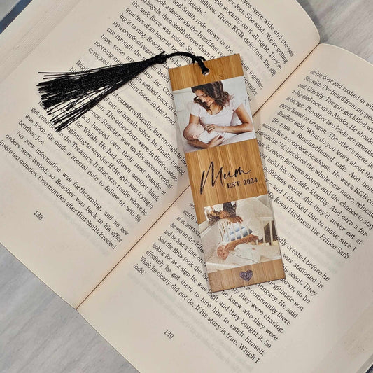 Personalised Photo Printed Wooden Bookmarks