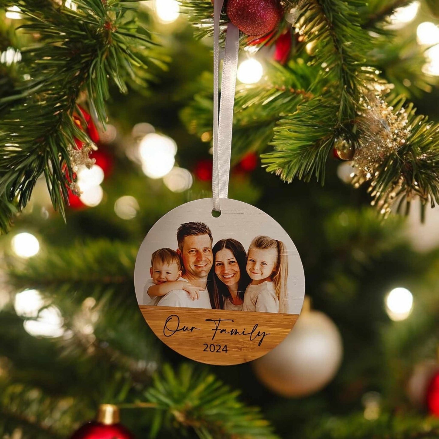 Personalised Photo Printed Wooden Ornament