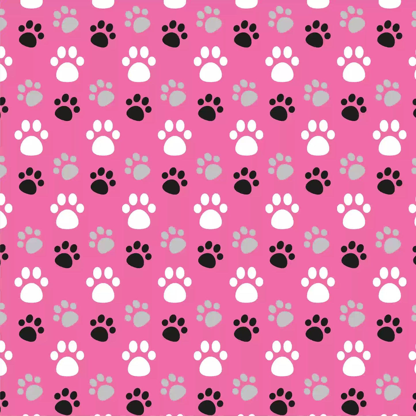 Pawprints on Pick Background | UV Printed Acrylic Panel