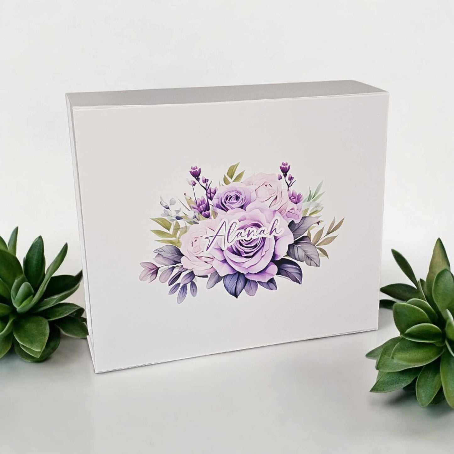 Personalised Gift Box | Purple Floral Themed