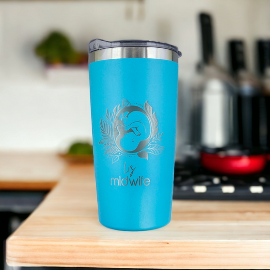 Profession Series - Personalised Engraved Coffee Tumbler - Midwife or Obstetrician