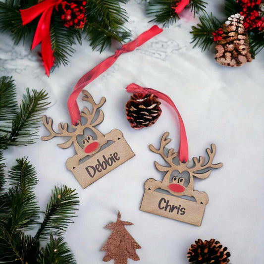 Personalised Rudolph Ornament