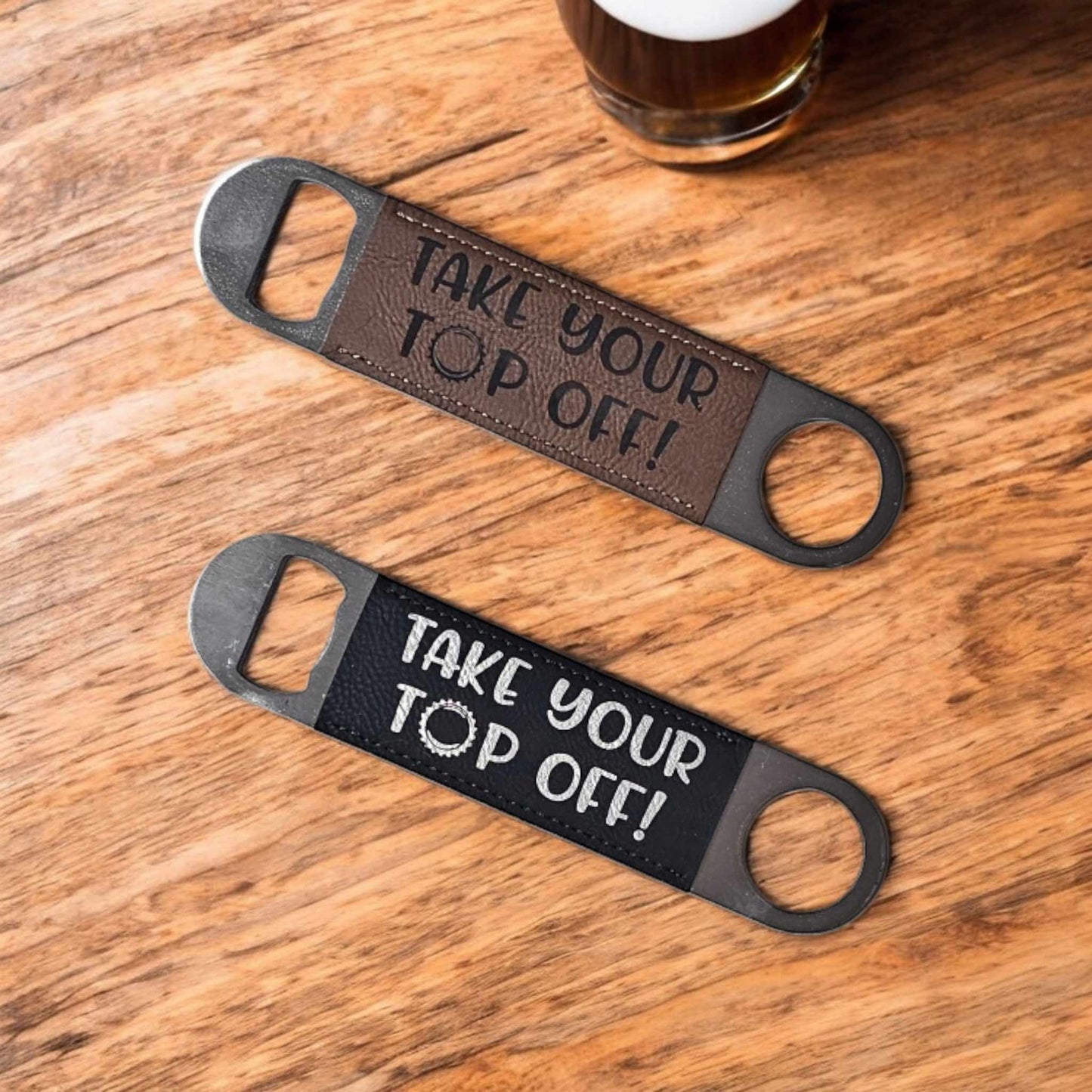 Take Your Top Off Bottle Opener