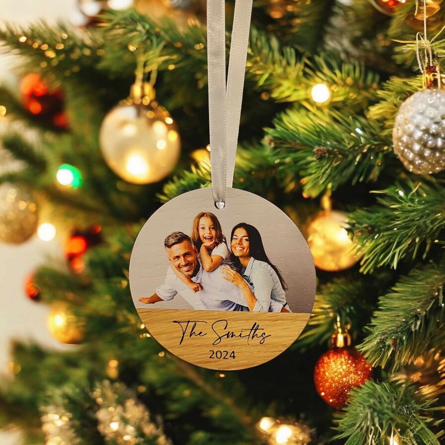 Personalised Photo Printed Wooden Ornament