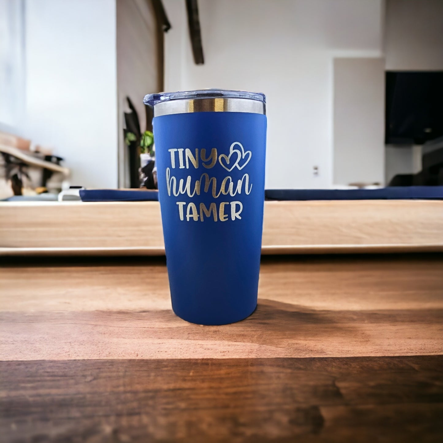 Tiny Human Tamer - Personalised Laser Engraved 600ml Coffee Travel Mug