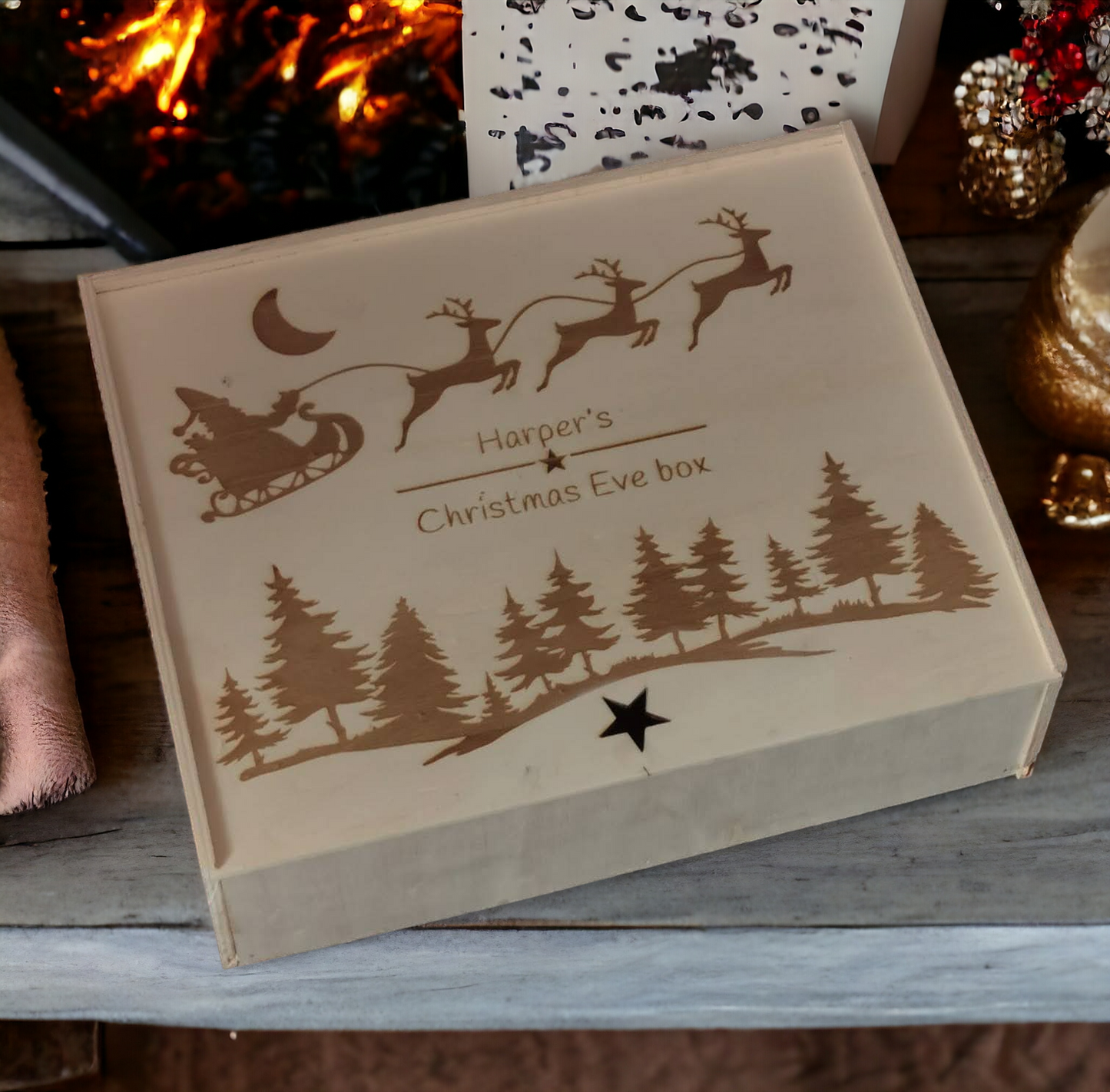 Wooden Christmas Eve Box