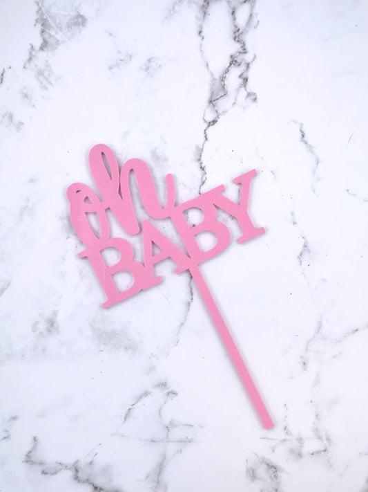 Oh Baby Cake Topper - Pastel Acrylic - 6 Colours!