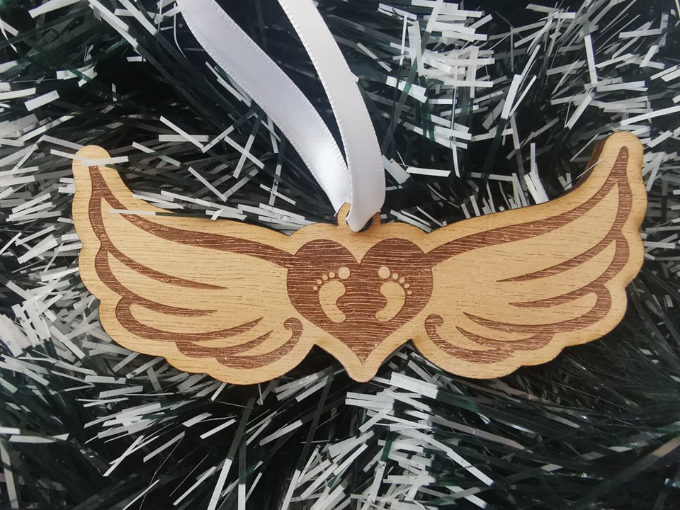 Angel Wings Remembrance Ornament - Baby Loss NZ Fundraiser