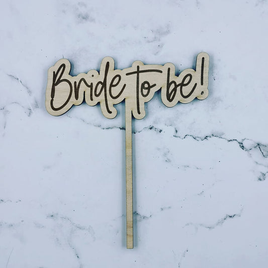 Minimalist Bride To Be Cake Topper