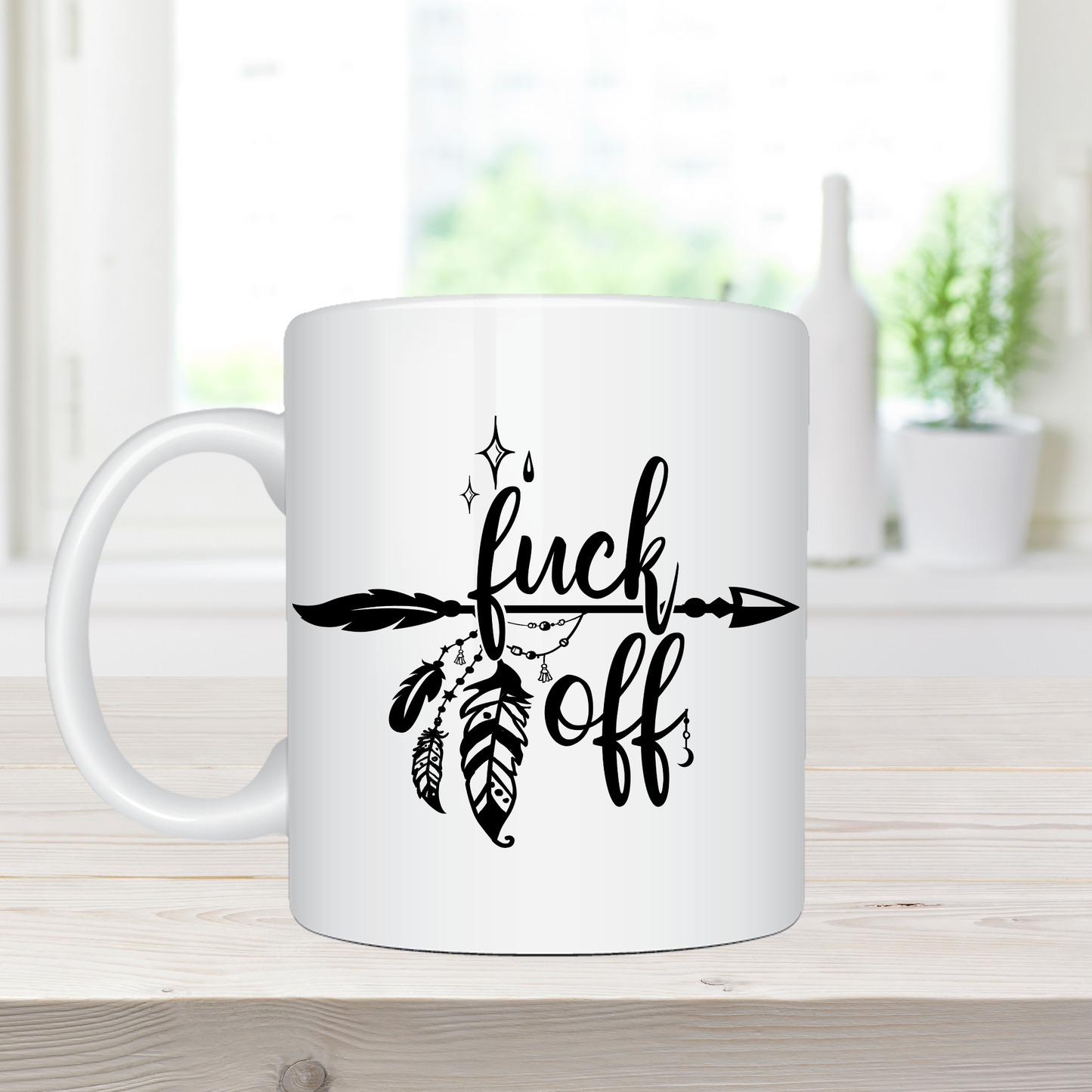 Fuck Off - Boho Inappropriate Coffee Mug