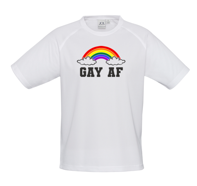 Sublimation Printed "Gay AF" Pride T-Shirt - Men's - Sizes S - 5XL