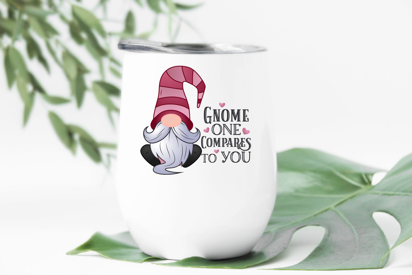 Gnome One Compares To You (Boy Gnome) Stemless Wine Tumbler 12oz (350mls)