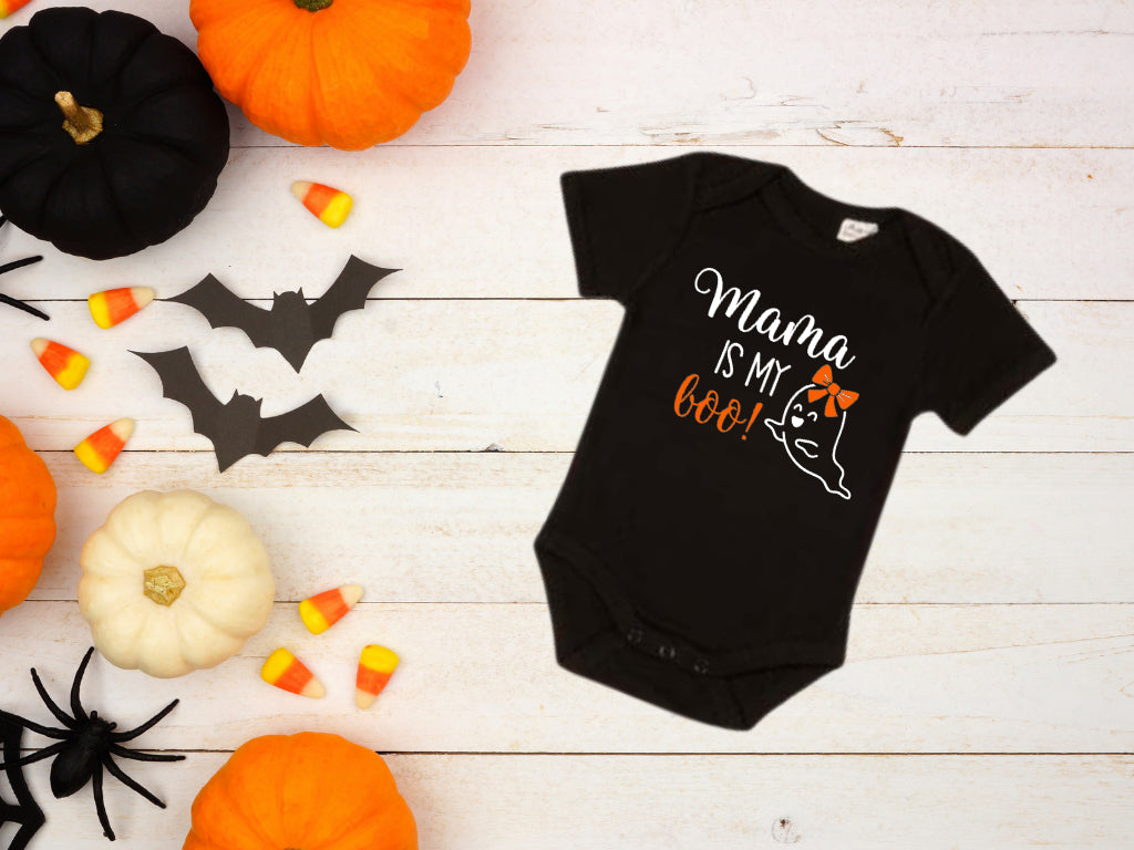 Mama is my Boo - Halloween Baby Onesie