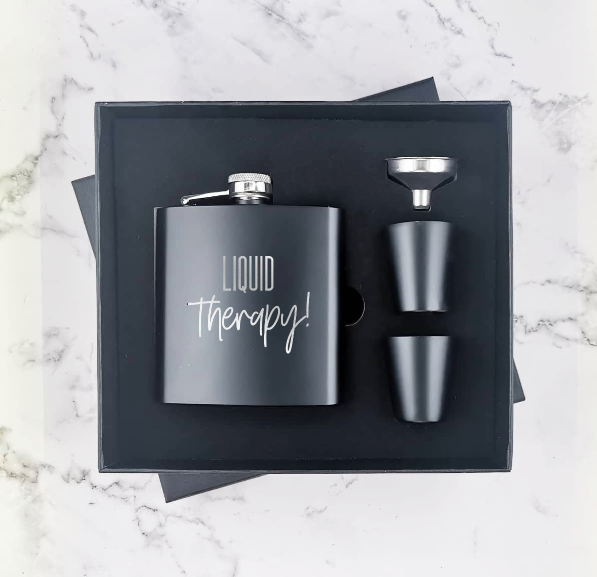 Liquid Therapy - Hip Flask Gift Set