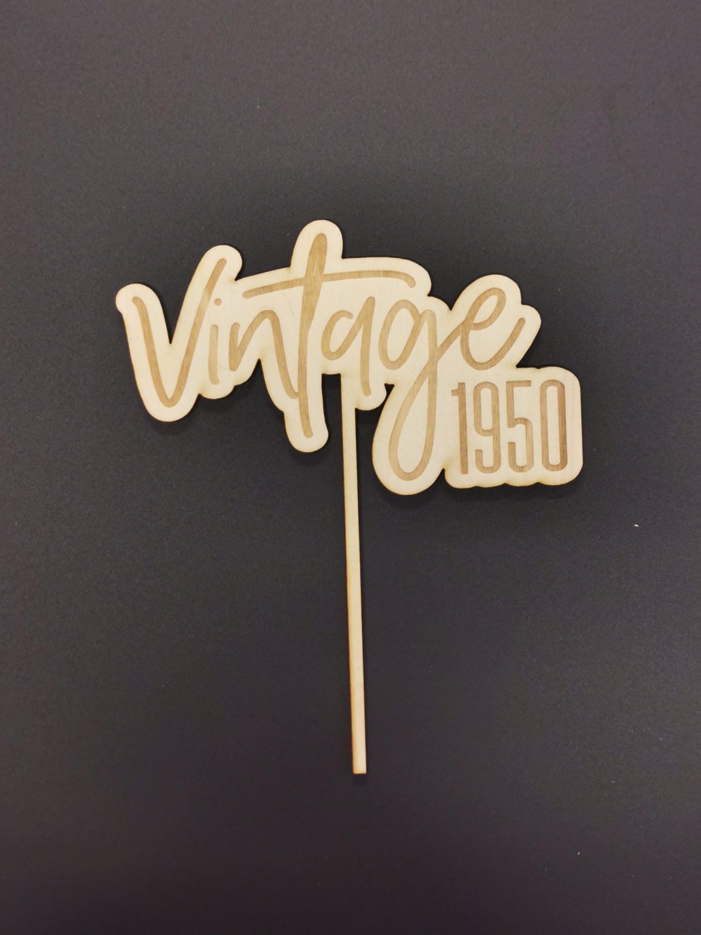 Vintage Cake Topper