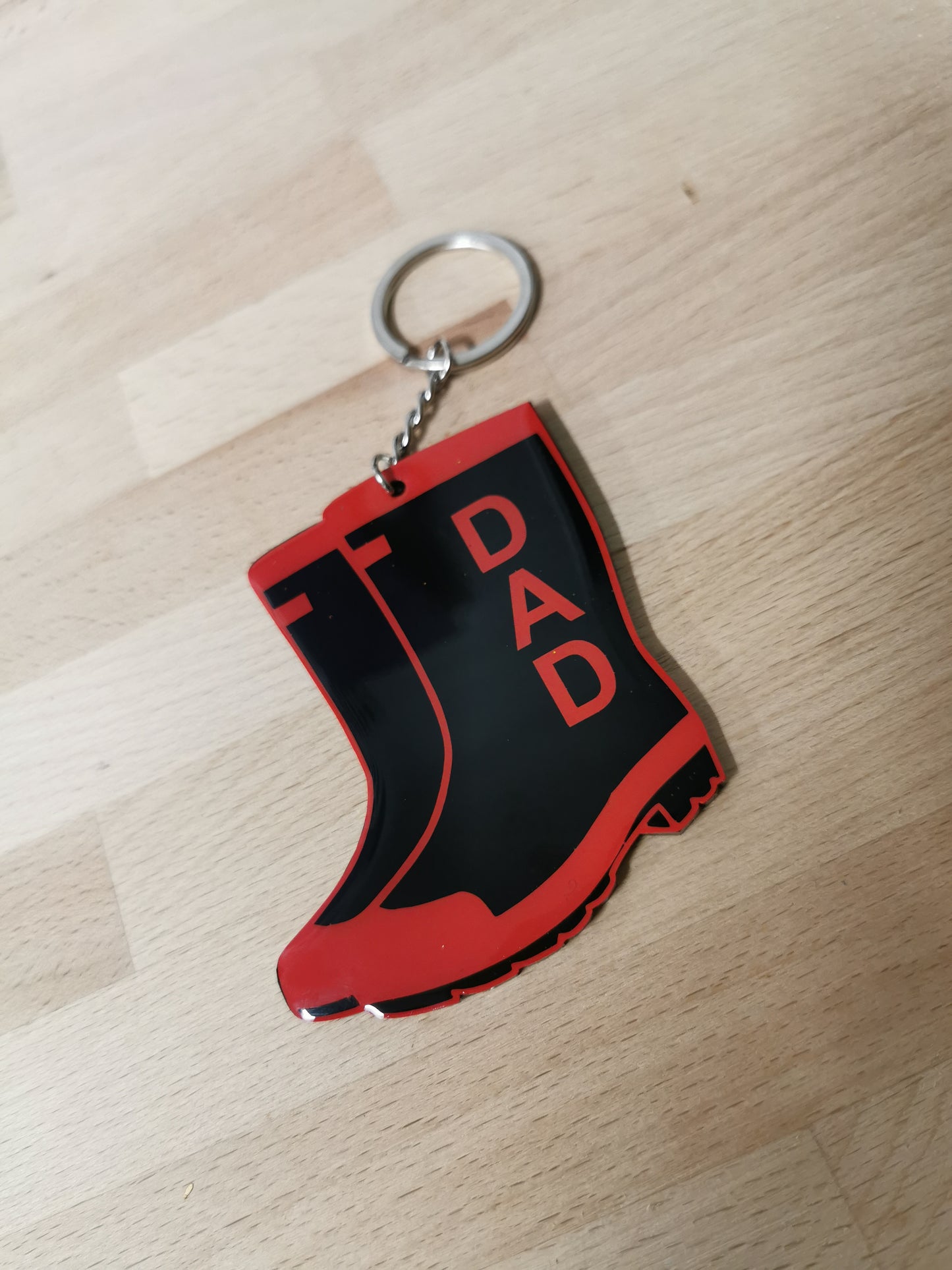 "Dad" Gumboot Key Chain