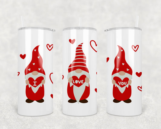 I Love You Gnomes Tumbler 15oz (443mls)