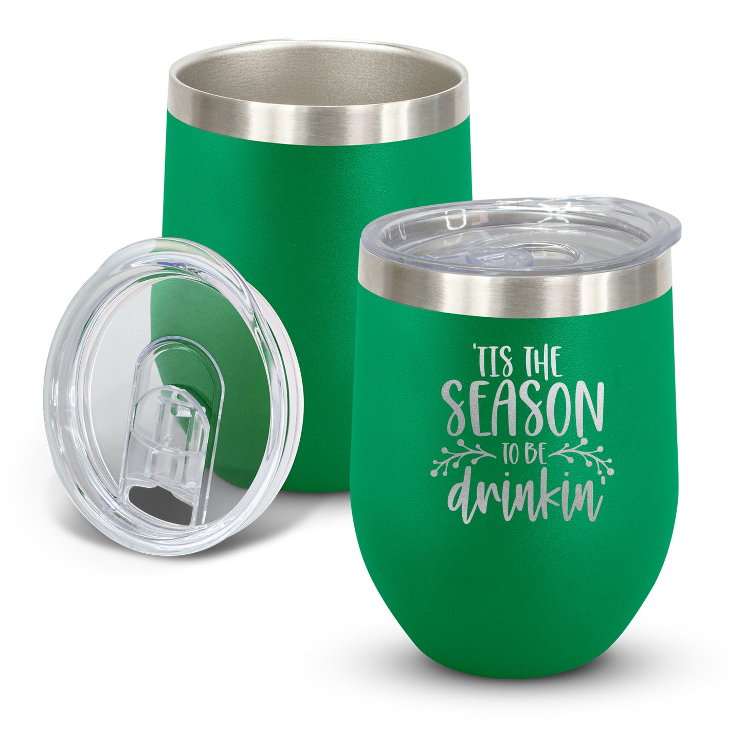 'Tis the Season to be Drinkin - Stemless Wine Tumbler