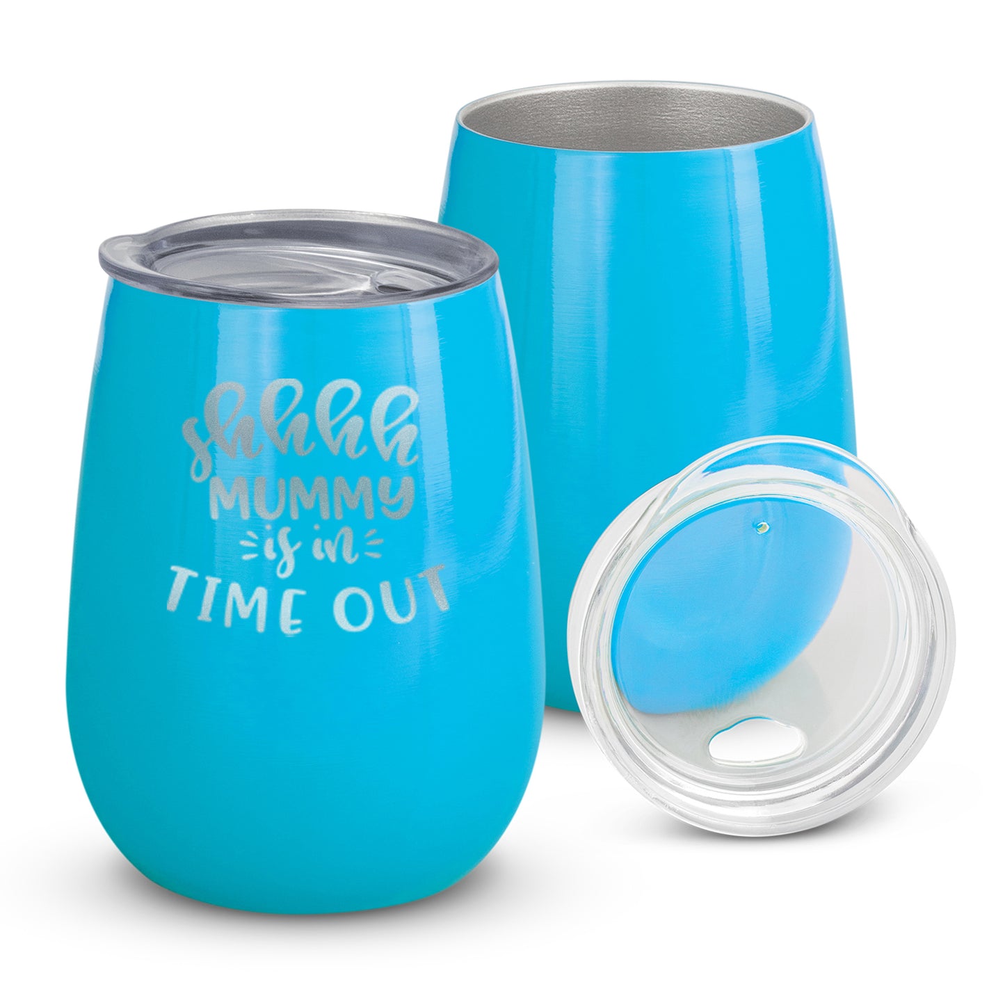 "Shhhh Mummy is in Time Out" Wine Tumbler