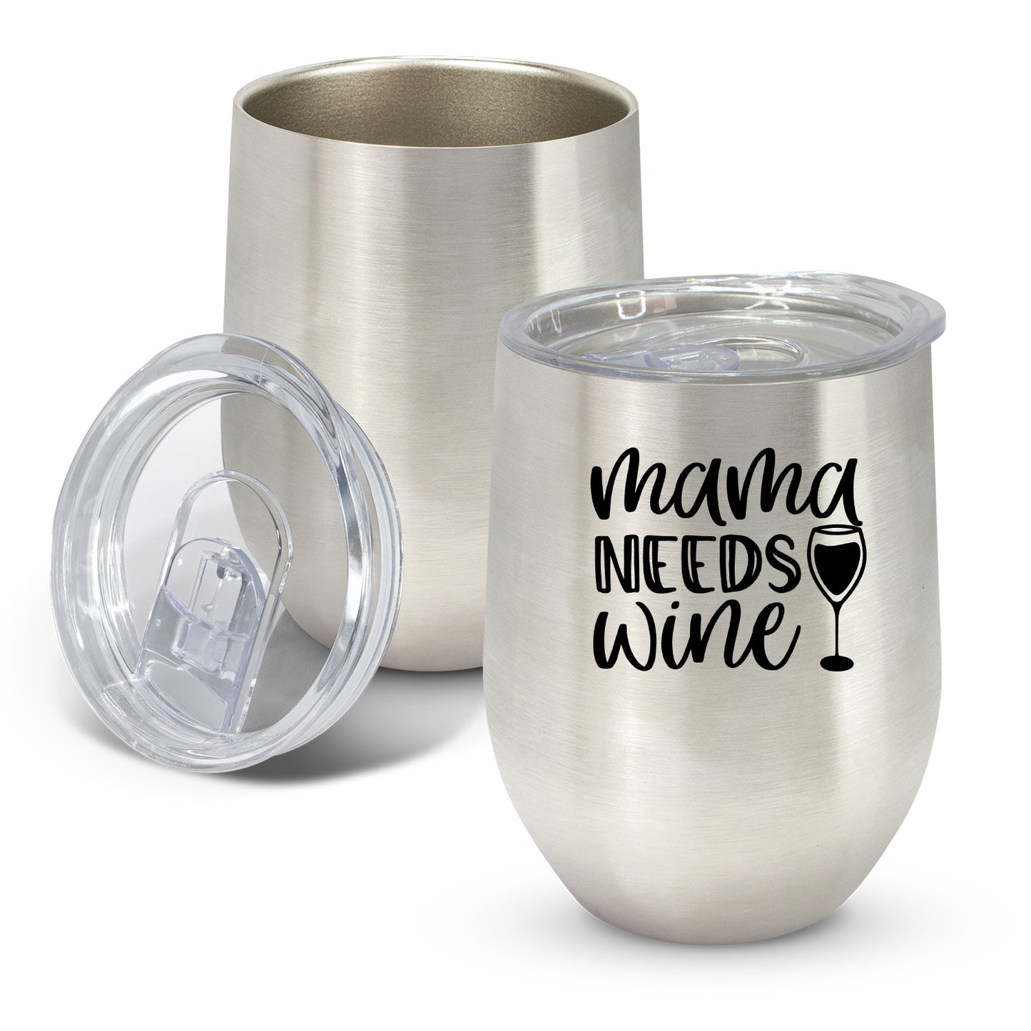 Mama Needs Wine - Laser Engraved Stemless Wine Tumbler