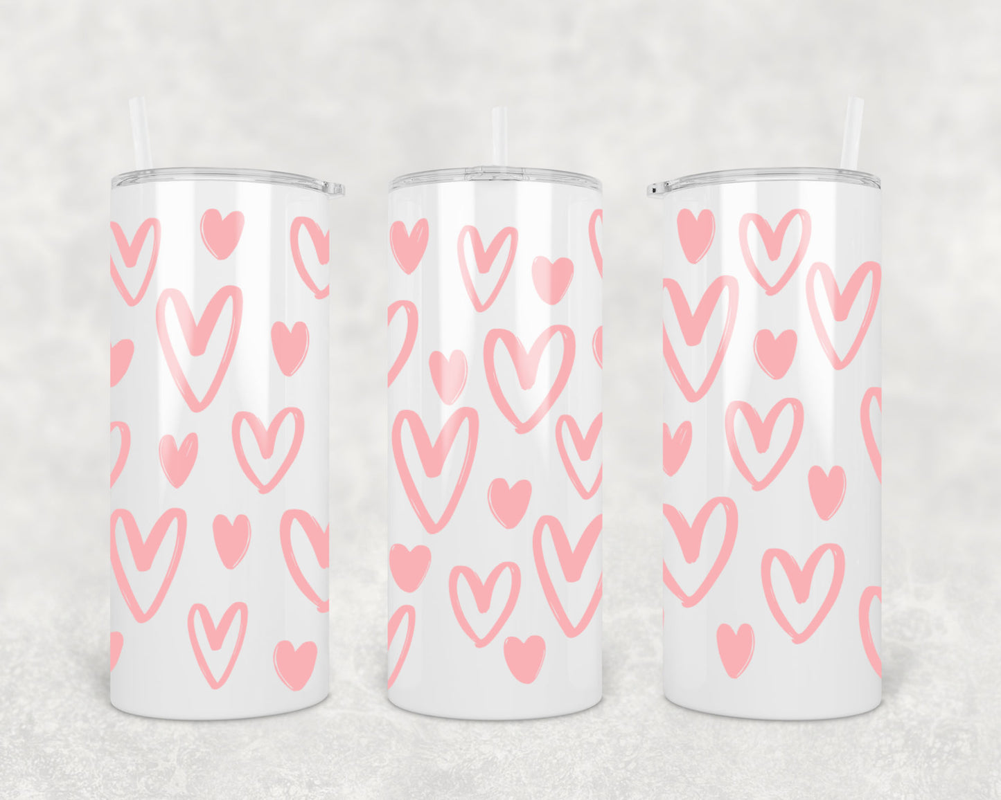 Mixed Hearts Tumbler 15oz (443mls)