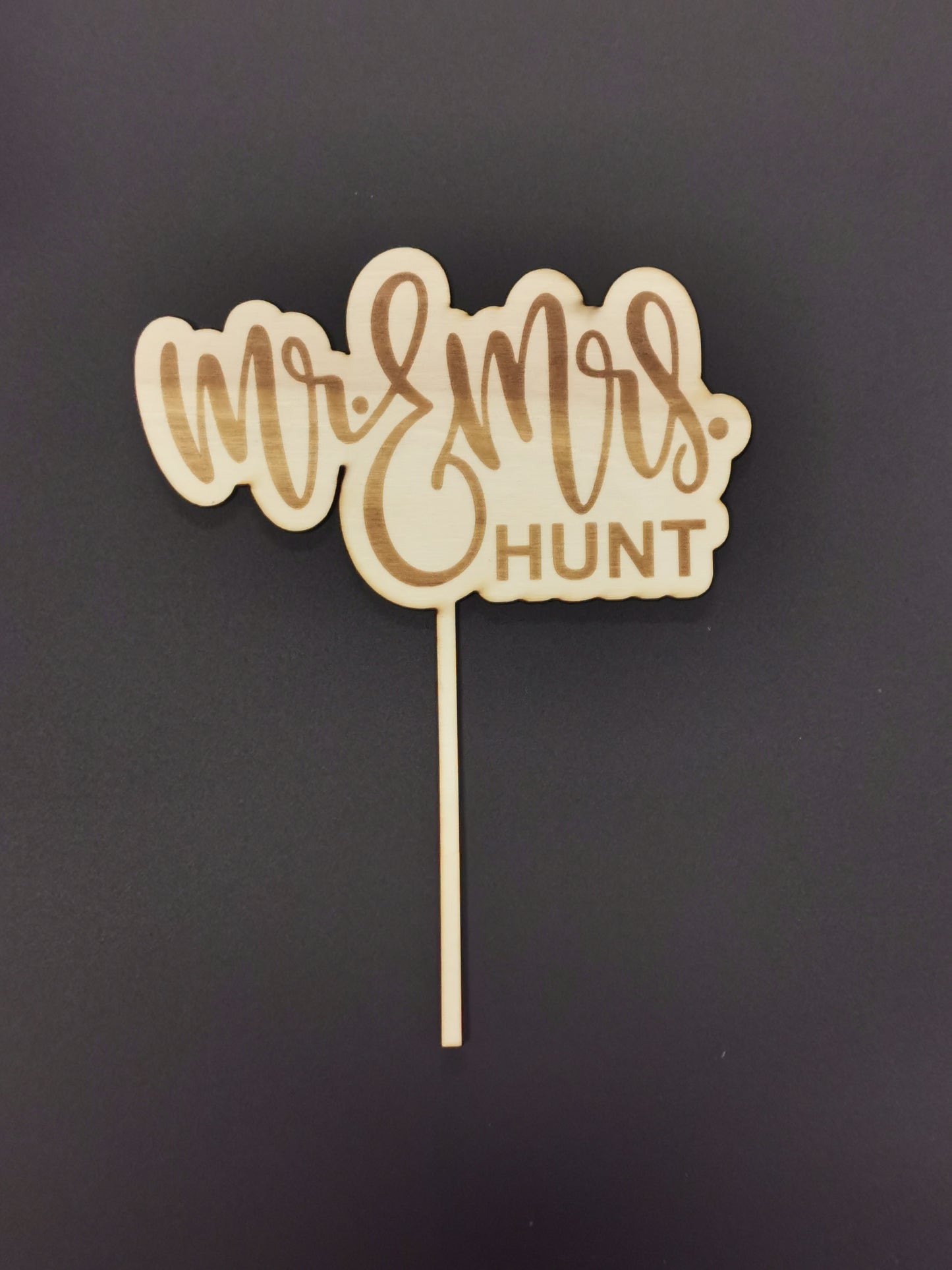 Personalised Mr & Mrs Cake Topper 1