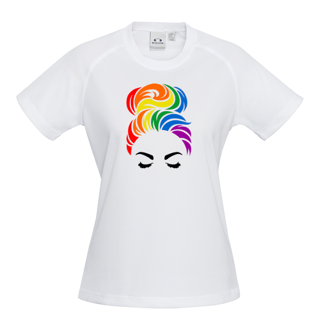 Sublimation Printed Mum-Bun Pride T-Shirt - Women's - Sizes 6 - 24