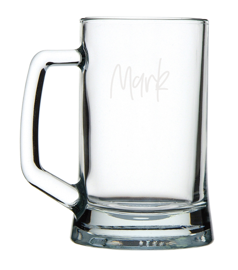 Beer Mug (Name only) - Script Font 1