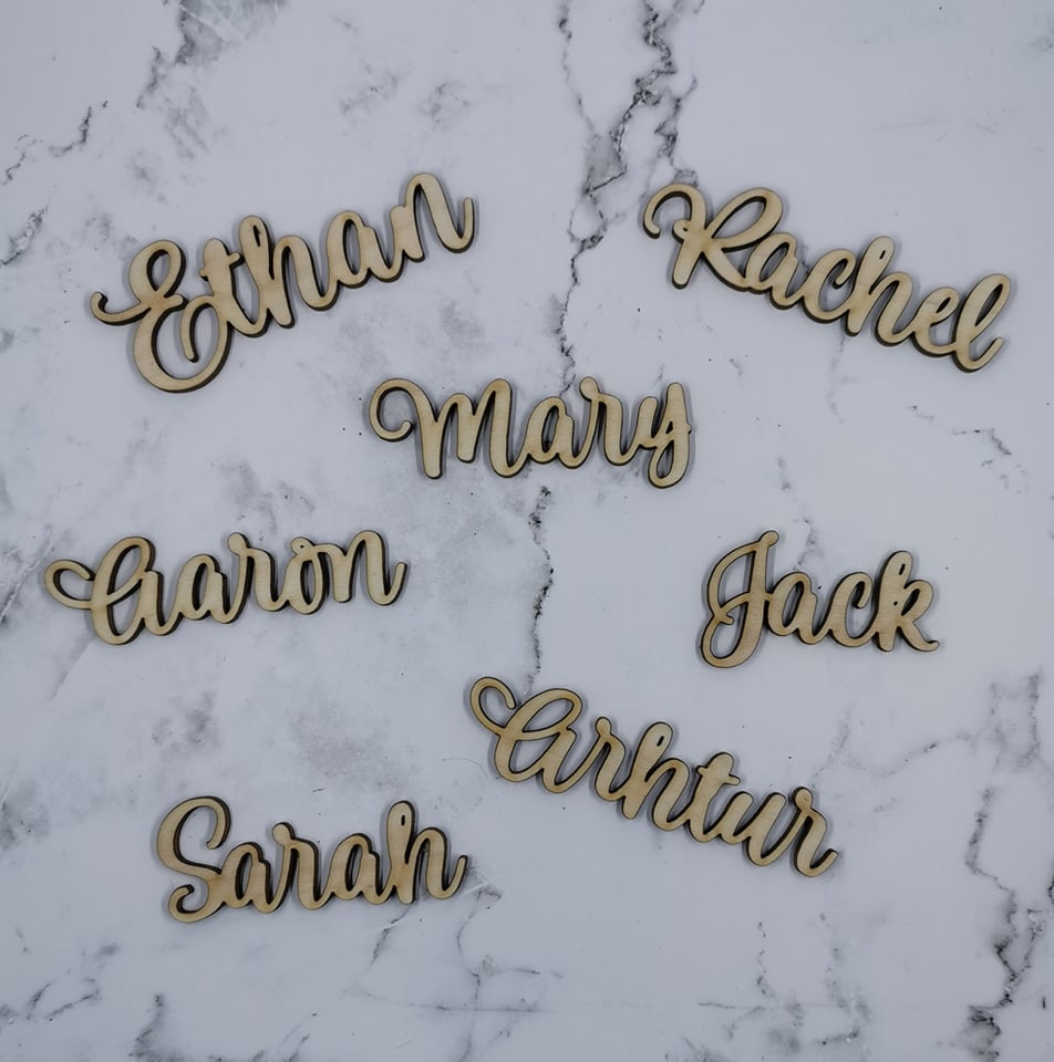 Wooden Name Cut Outs