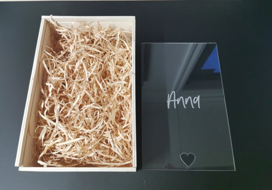 Named Wooden Bridesmaid Proposal Box - Box ONLY