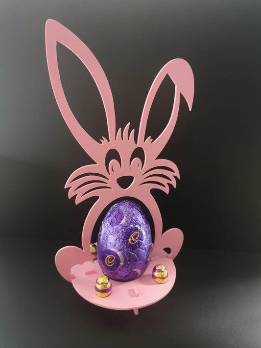 Bunny Shaped Easter Egg Holder - Pastel Acrylic