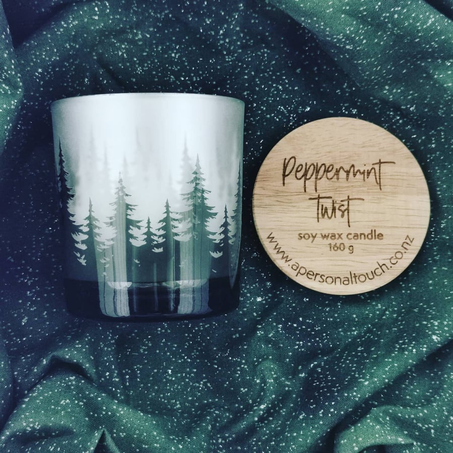 Peppermint Twist Christmas Candle