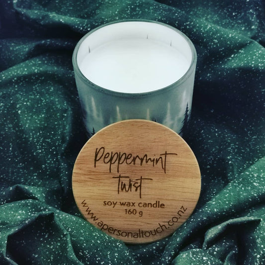 Peppermint Twist Christmas Candle