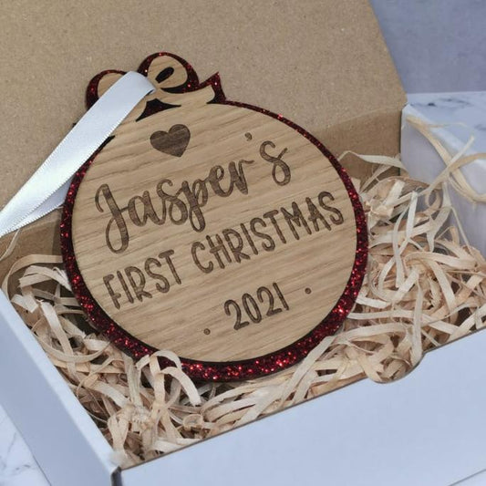 Personalised First Christmas Ornament