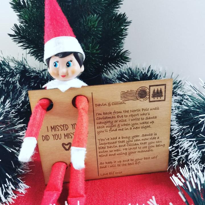 Elf on the Shelf Postcard - Personalised Message – A Personal Touch