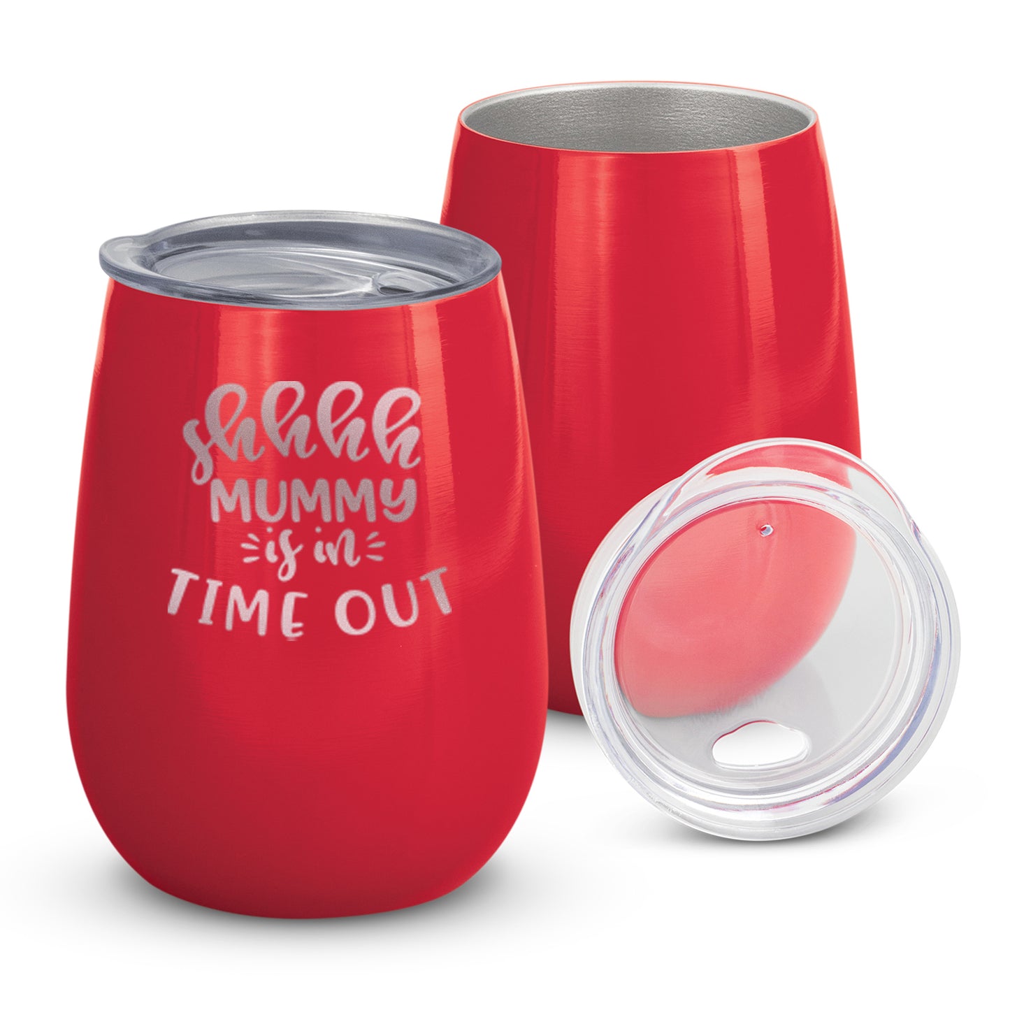 "Shhhh Mummy is in Time Out" Wine Tumbler