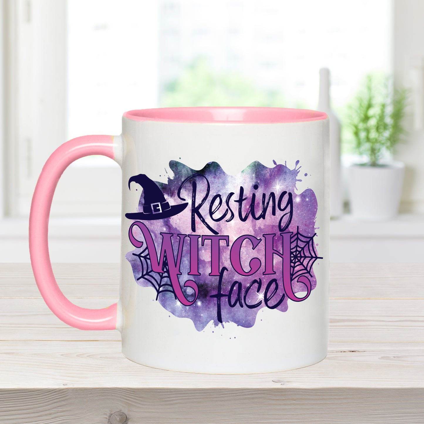 Resting Witch Face Halloween Coffee Mug