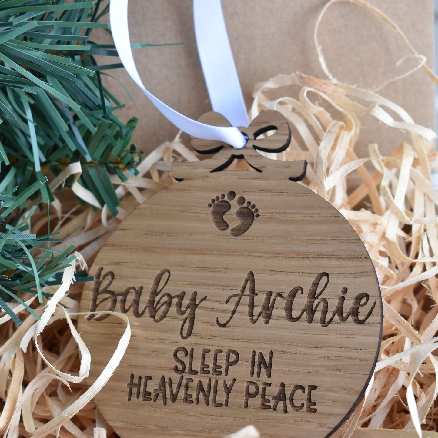 Personalised Sleep In Heavenly Peace Remembrance Ornament - Baby Loss NZ Fundraiser